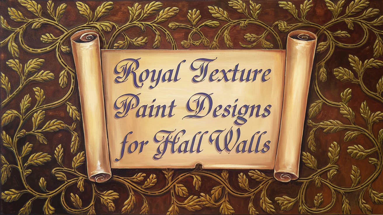 Royal Texture Paint Designs for Hall Walls