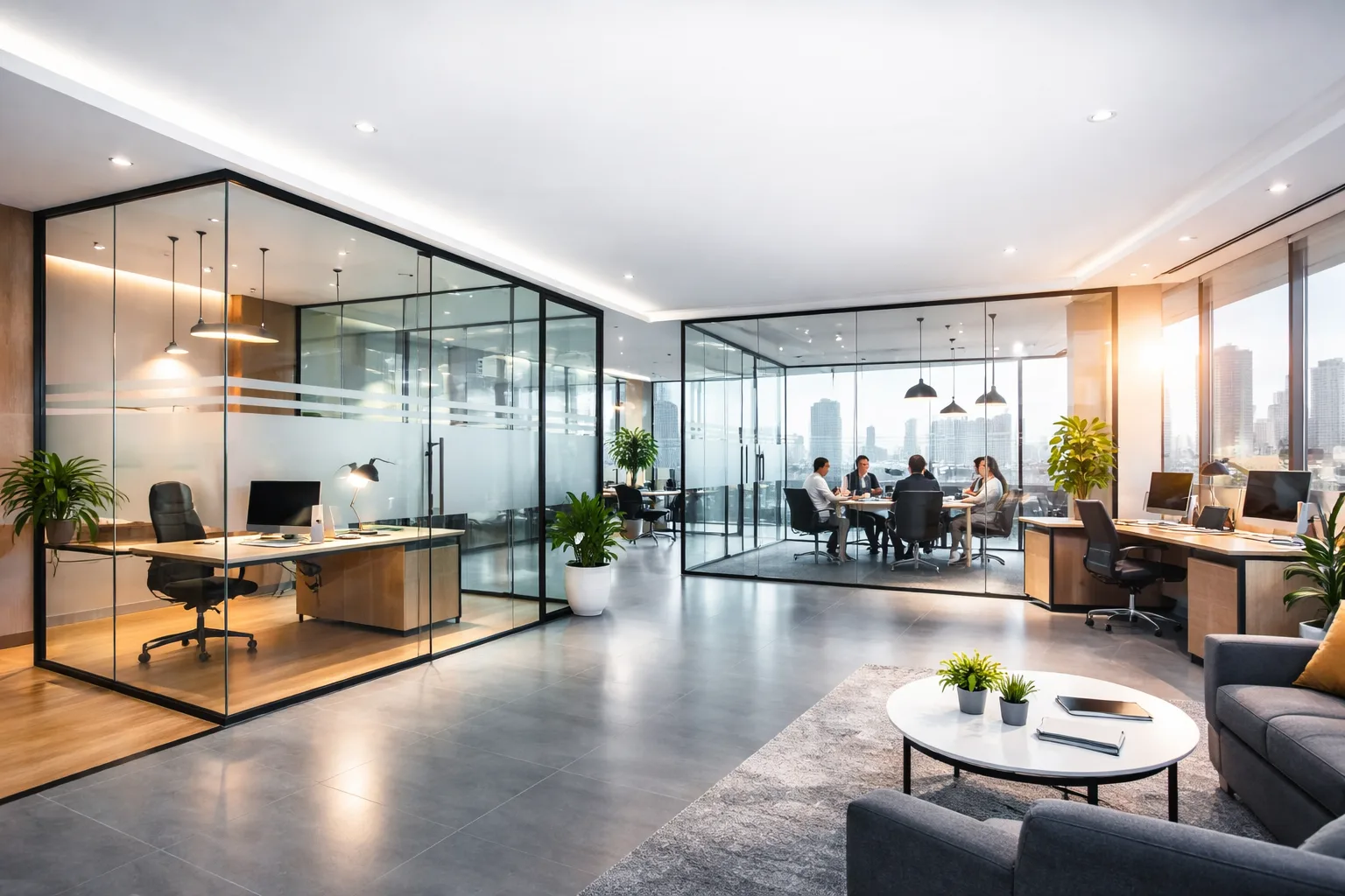 Glass Cabin Partitions for Corporate Offices